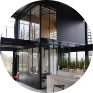 Verrière Bureau esprit industriel