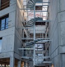 Escalier métallique extérieur