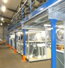 Plateforme industrielle sur poteaux mezzanine