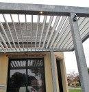 Pergola en acier galva avec lames orientables