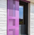 Volet coulissant en alu-fonction brise-soleil-finition thermolaquée 