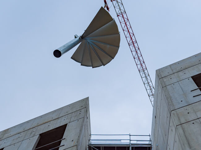 Pose d’un escalier métallique extérieur à Rennes