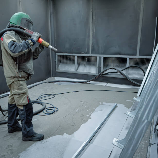 Préparation de la surface pour le thermolaquage